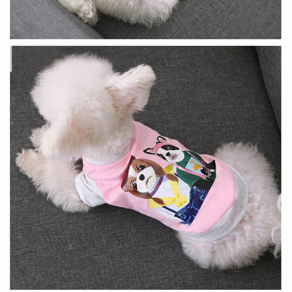 Cute Puppy Dog Clothes, Summer Pet T shirt for small dogs, cats